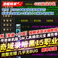 传奇单机版奇域录大型暗黑十五职业十二种族铭文雕刻一...